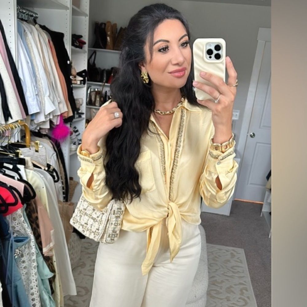 Zara Long Sequin Shirt Zw Collection